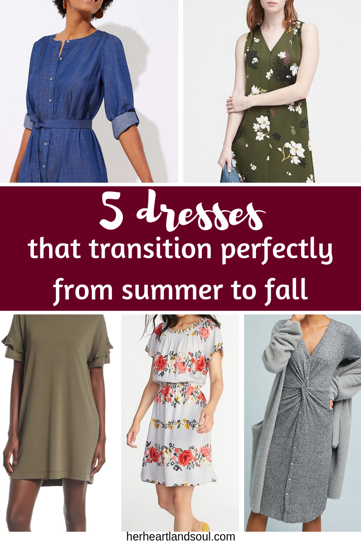 5 dresses that transition perfectly from summer to fall