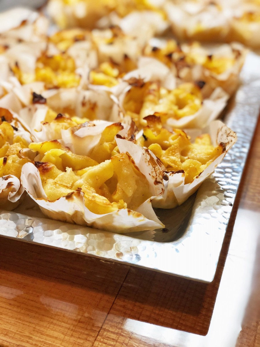 Potato chip crusted mac and cheese bites