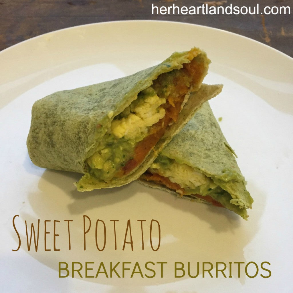 Three Cooks Three Kitchens: Sweet Potato Breakfast Burritos