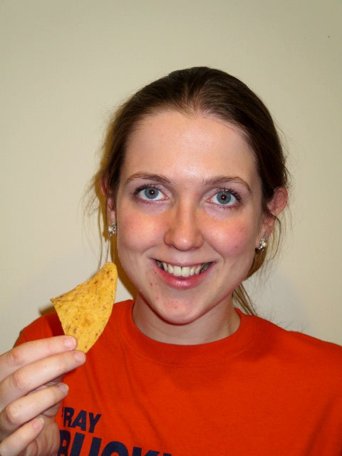 Snacking on Green Giant Veggie Chips