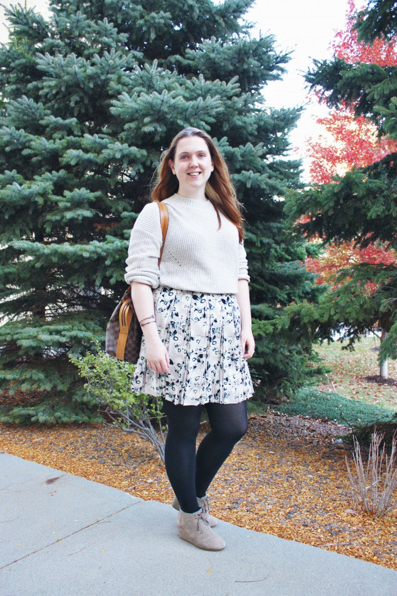 A Fall Sweater and Skirt Pairing