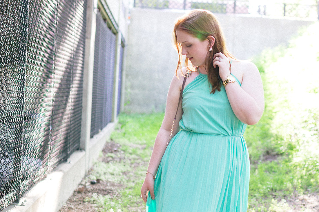 Aqua Maxi Dress