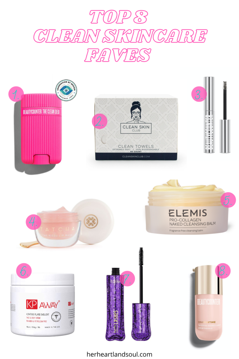 My Top 8 Clean Skincare Faves