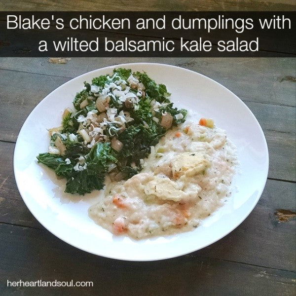 Wilted Balsamic Kale Salad - #BlakesPairing