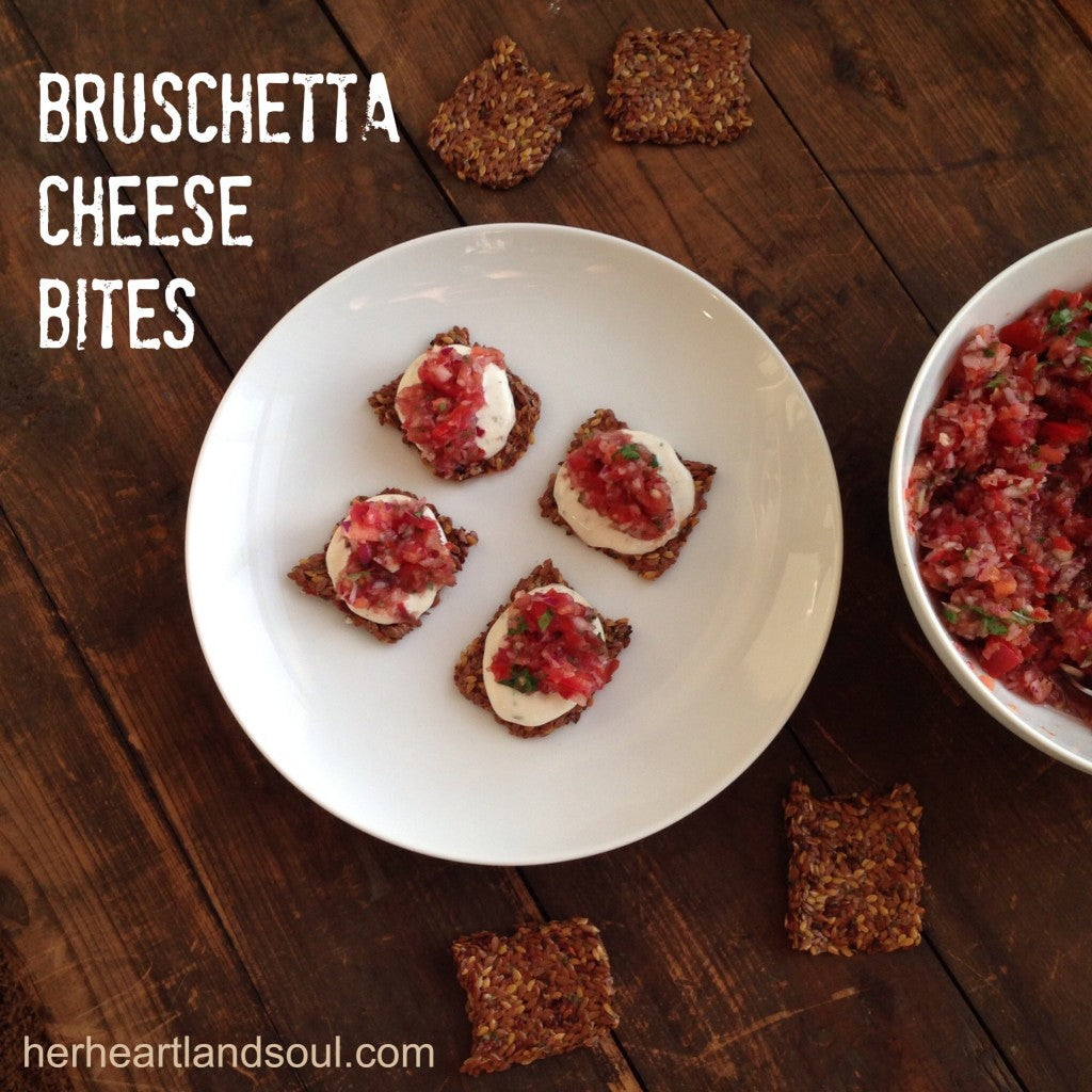 Bruschetta Cheese Bites with Flackers