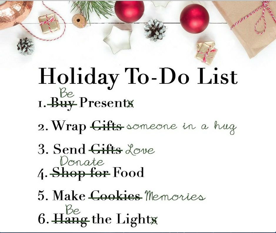 Holiday To-Do List