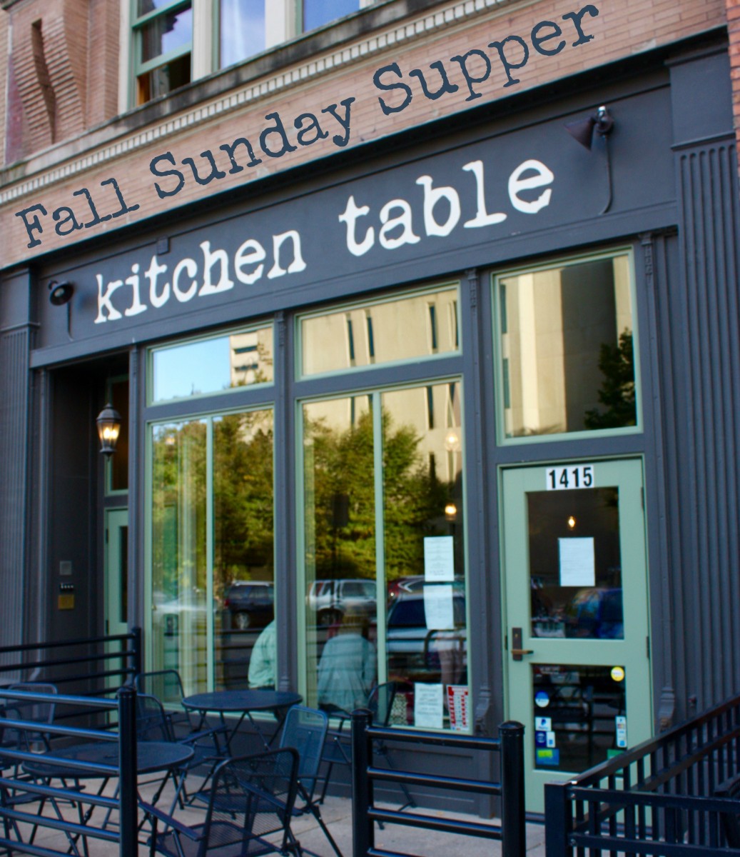 Fall Sunday Supper at Kitchen Table