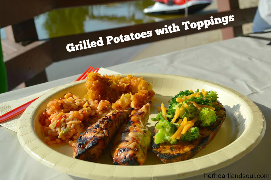 Three Cooks One Kitchen: Grilled Potatoes with Toppings
