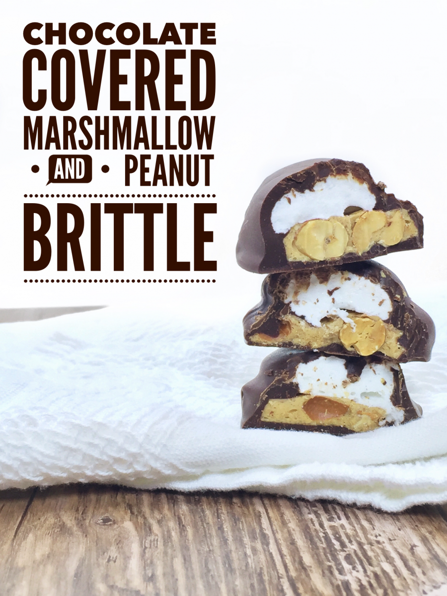 Chocolate Covered Marshmallow and Peanut Brittle Recipe
