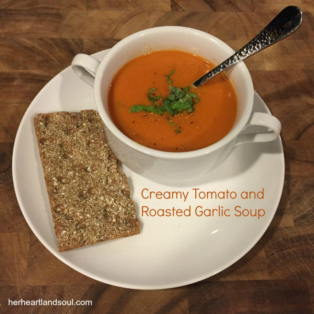 Creamy Tomato and Roasted Garlic Soup Recipe