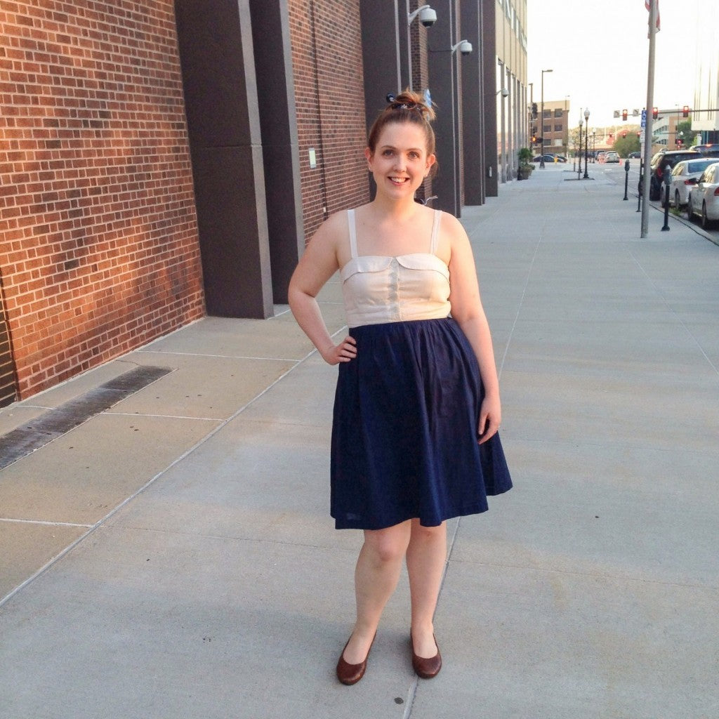 Navy and White Look