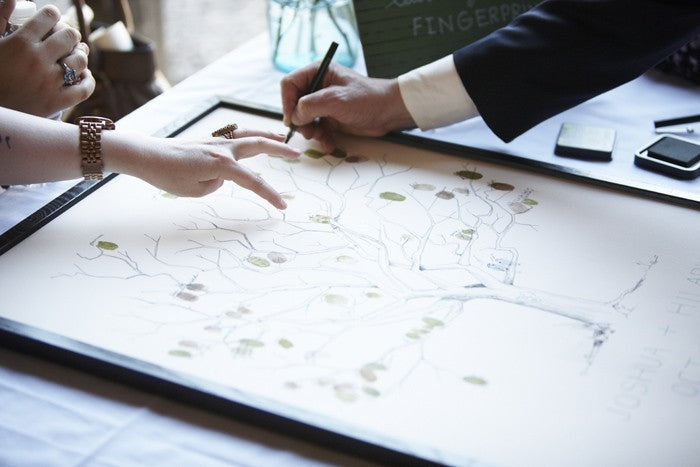 DIY: Wedding Thumbprint Tree Guestbooks