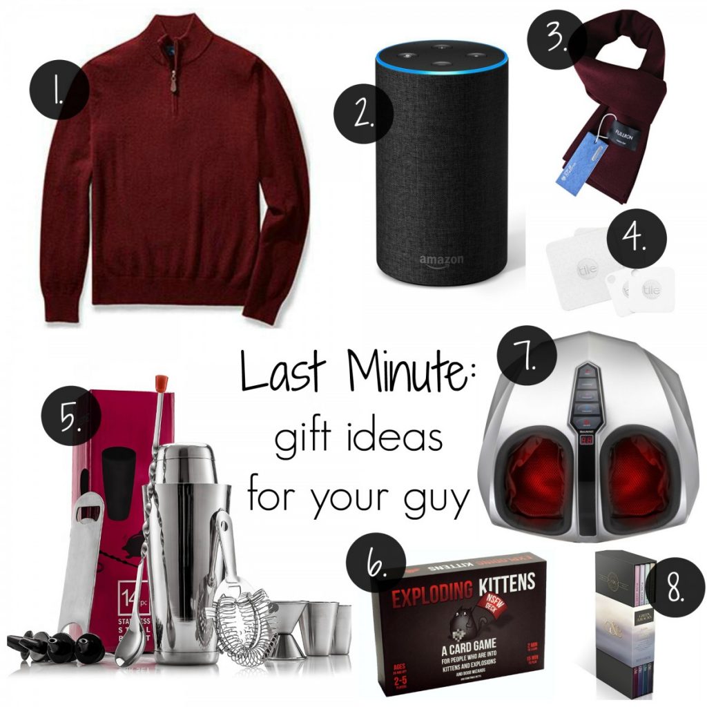 Last minute gift ideas for your guy