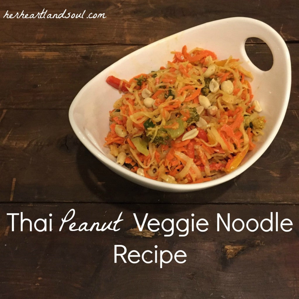 Thai Peanut Veggie Noodle Recipe