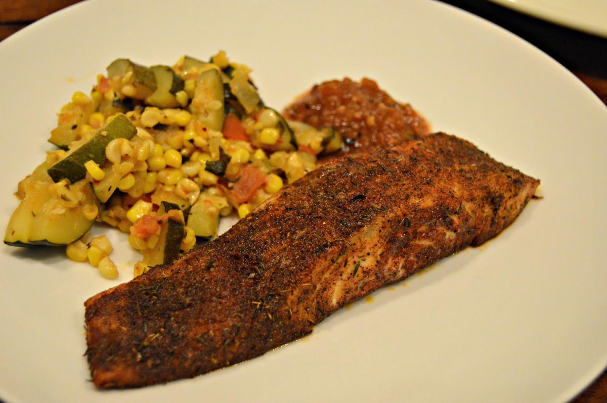 Three Cooks One Kitchen: Spice-rubbed Salmon