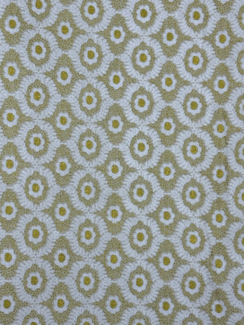 Golden geometric Needlepoint finishing fabric