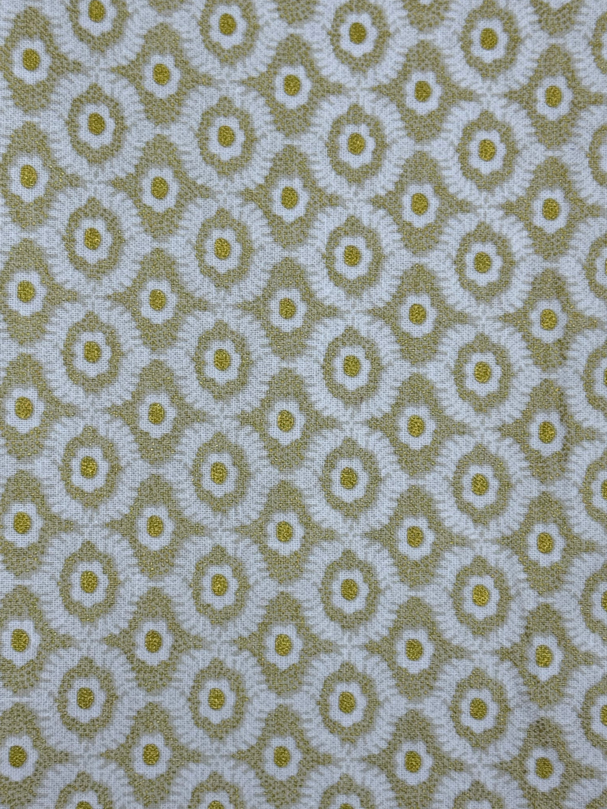 Golden geometric Needlepoint finishing fabric
