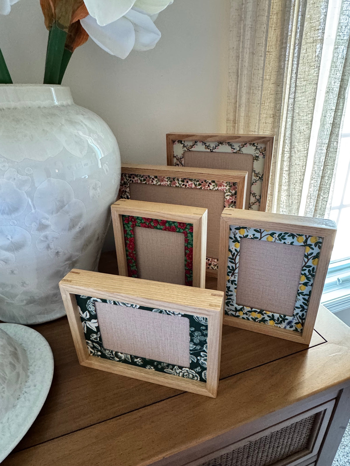 Assortment of needlepoint frames
