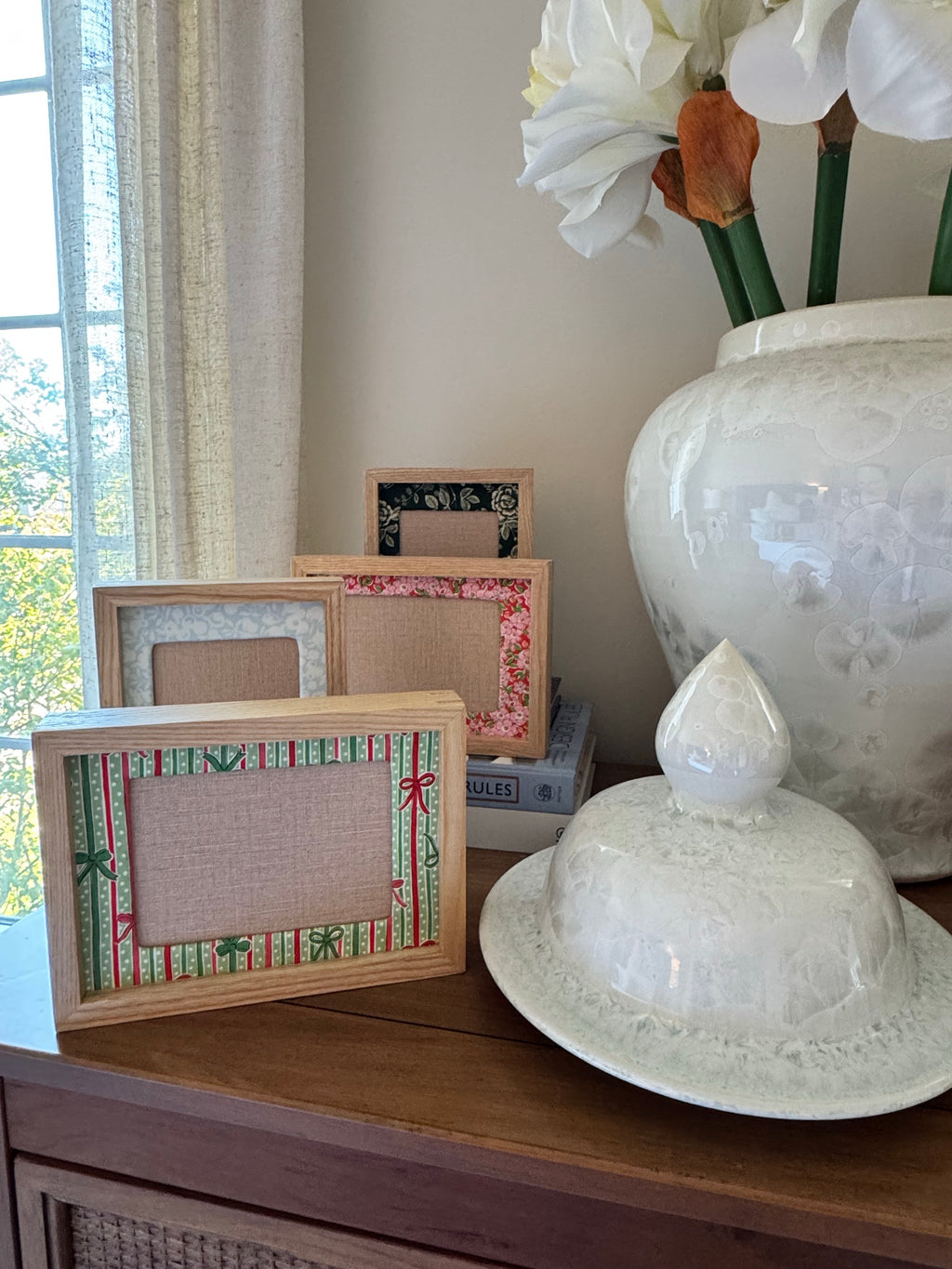 Assortment of needlepoint frames