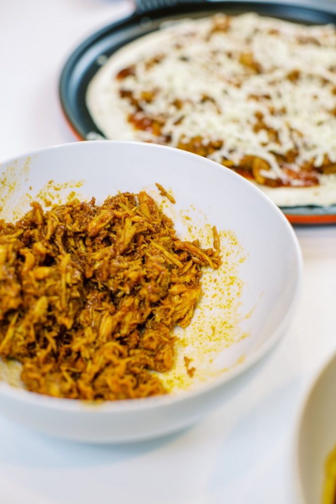 A BBQ Chicken Tortilla Pizza recipe that is perfect for summer entertaining. Made with Dorothy Lynch it's easy to make, quick to cook, and absolutely delicious.