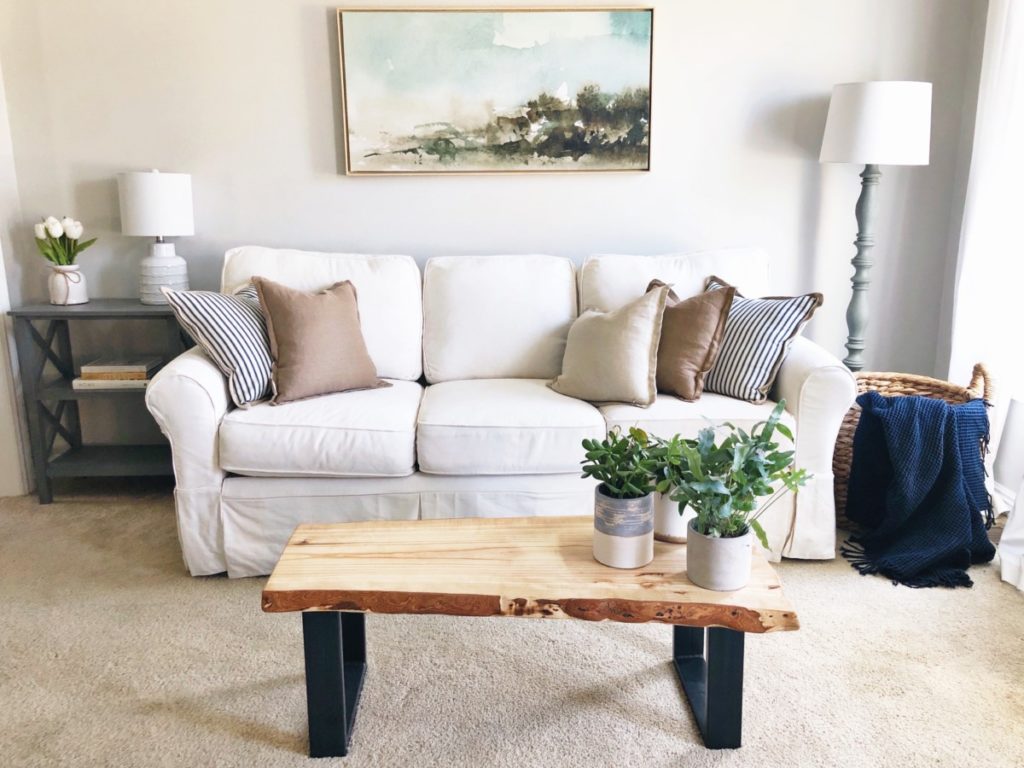 Coastal Living Room Makeover - Her Heartland Soul