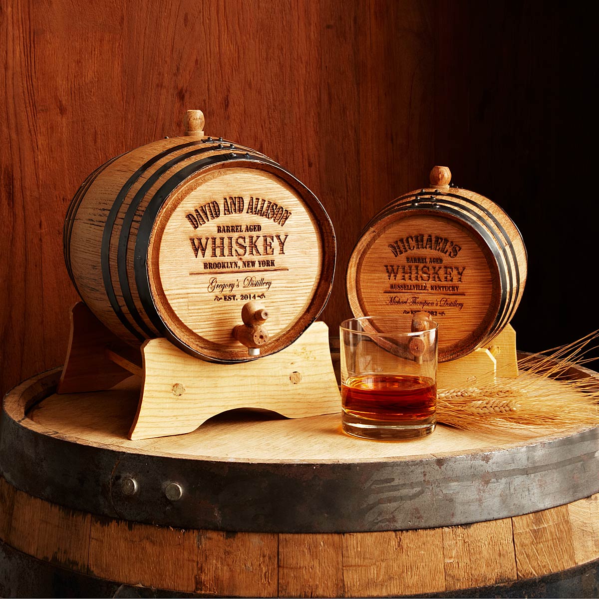 Personalized Whiskey Barrel 14 Creative Valentine's Day Ideas for Him - Her Heartland Soul