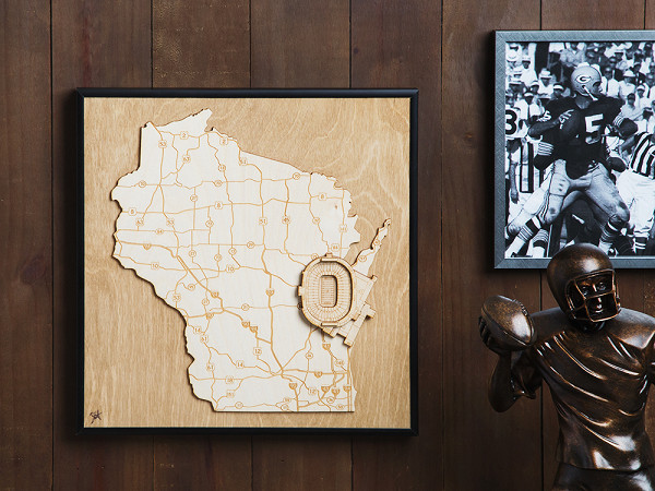 Laser Cut Stadium State Map 14 Creative Valentine's Day Ideas for Him - Her Heartland Soul