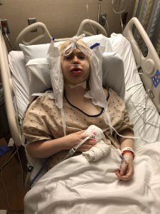 Erin Fairchild Her Heartland Soul Immediately Post Double Jaw Surgery Hospital Omaha