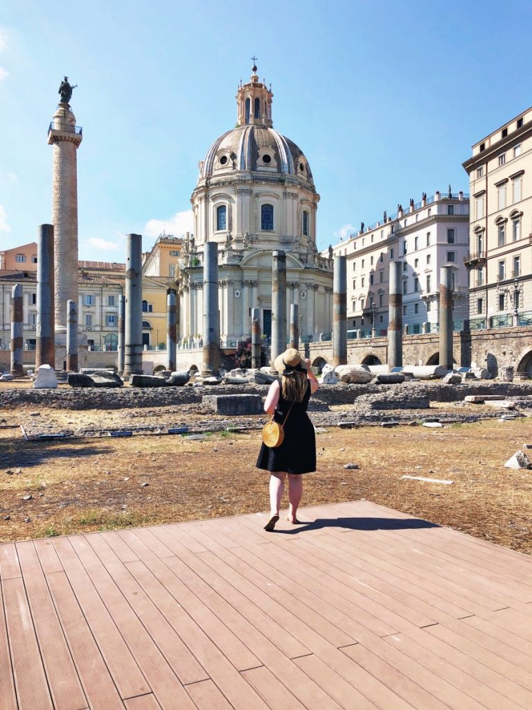 Wearing my Amerii Ata Bag at the Rome Colosseum in Italy - Her Heartland Soul