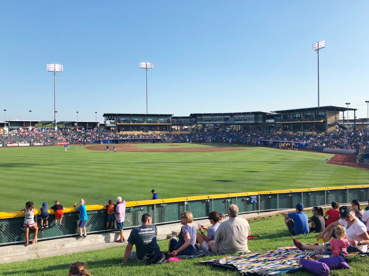 Summer date night at an Omaha Storm Chasers baseball game