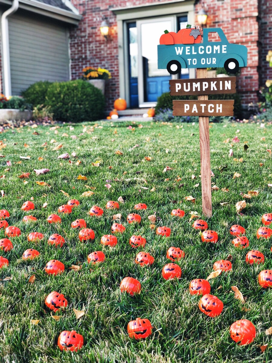 Pick Your Own Pumpkin Patch Safe Halloween Trick or Treating Idea - Her Heartland Soul