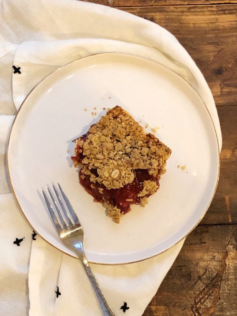 Strawberry Rhubarb Bars - Her Heartland Soul