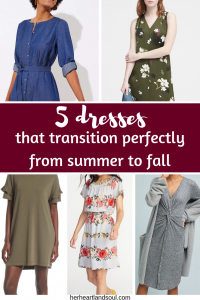 5 dresses that transition perfectly from summer dresses to fall dresses - Her Heartland Soul