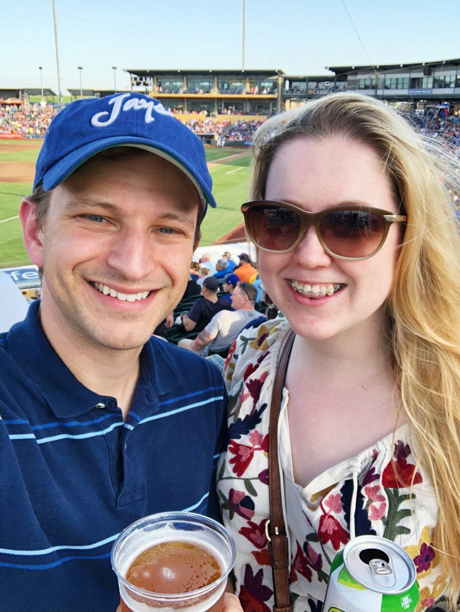 Summer date night at an Omaha Storm Chasers baseball game