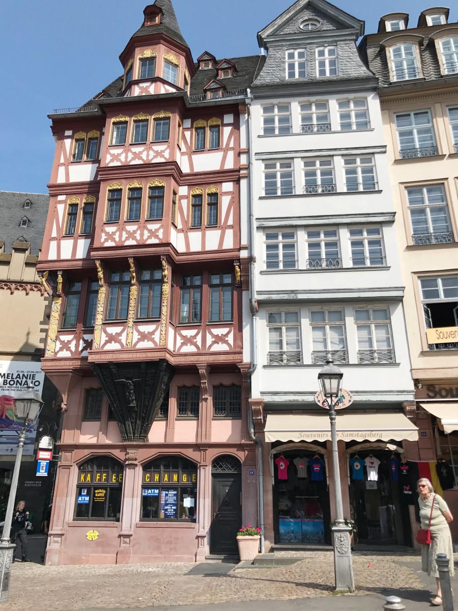 Römerberg Frankfurt, historical old town with German timberframe houses - Her Heartland Soul