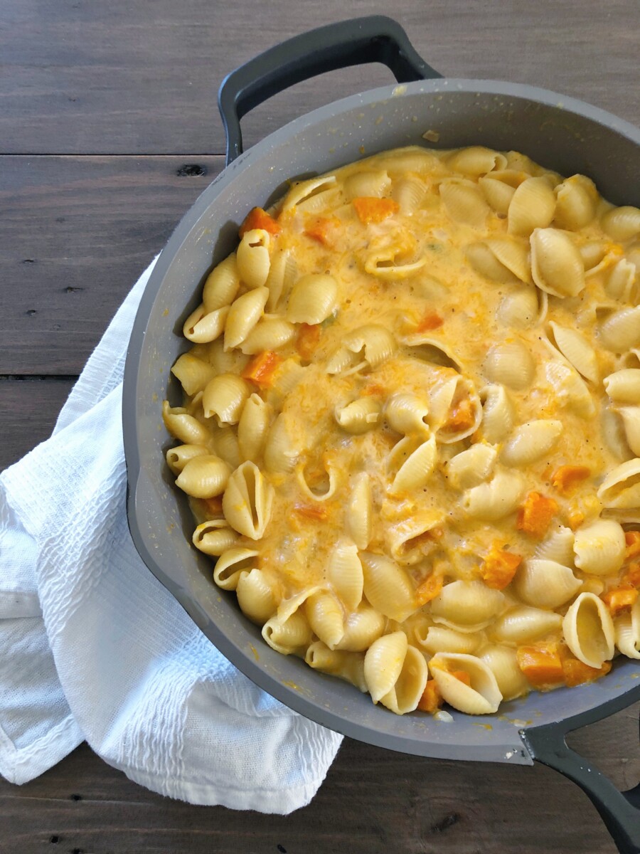 Stovetop Butternut Squash Mac and Cheese
