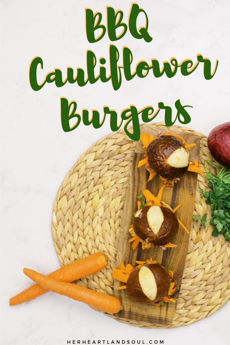 BBQ Cauliflowers Burgers - Her Heartland Soul