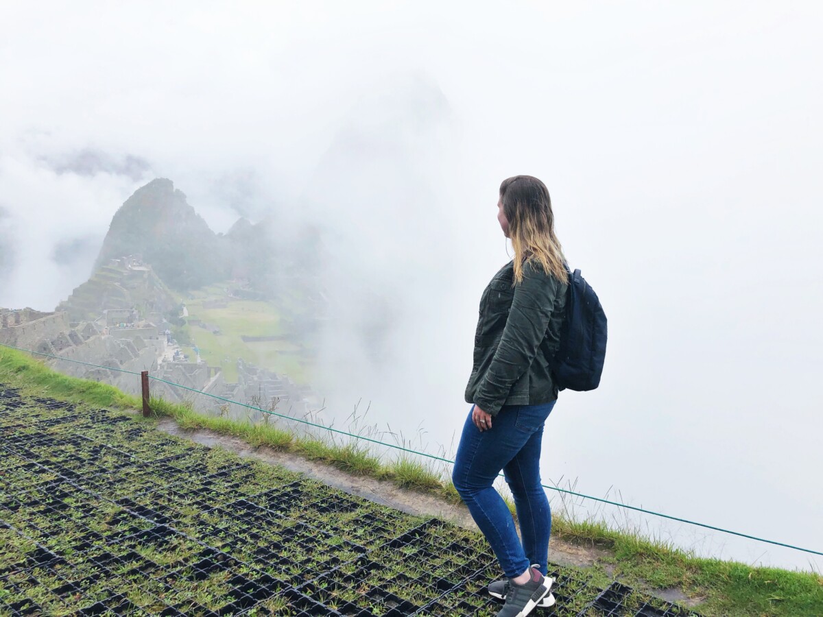 Standing on top of Machu Picchu Her Heartland Soul