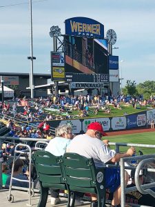 Summer date night at an Omaha Storm Chasers baseball game