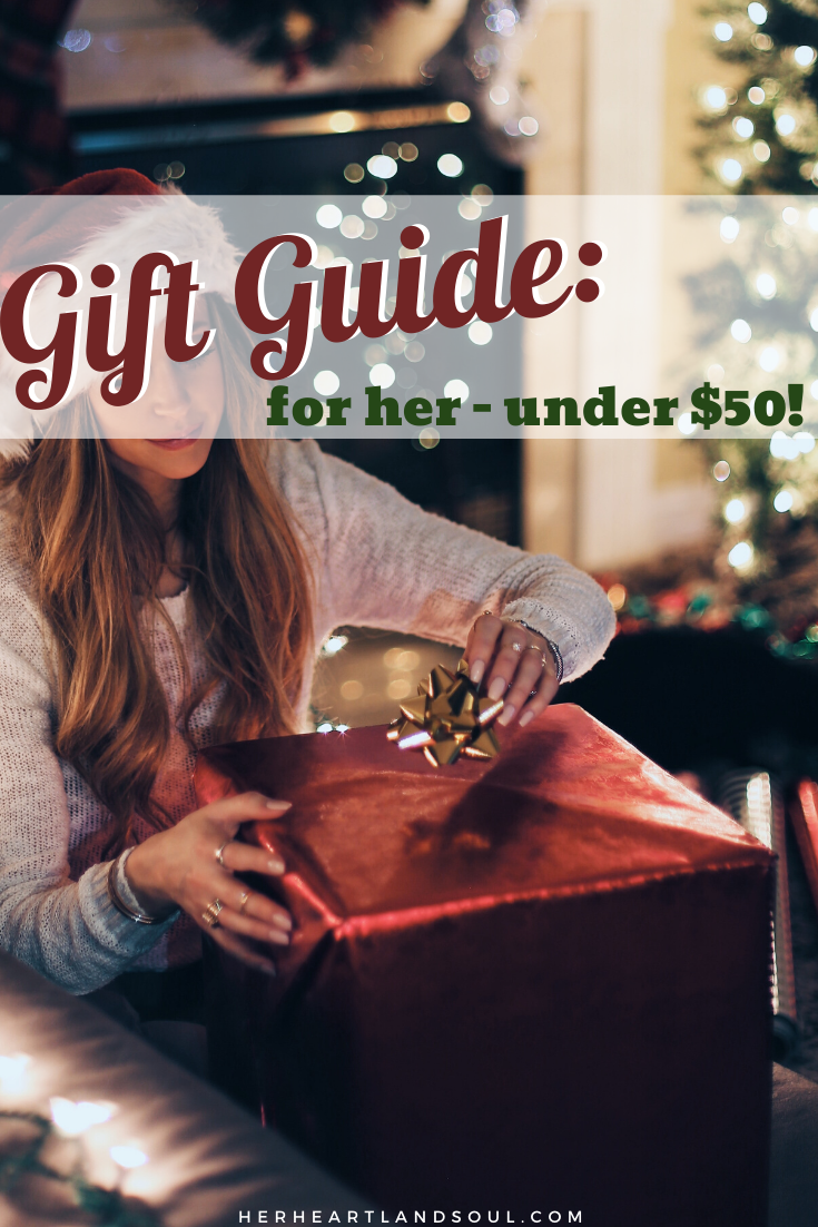 Christmas Gift Guide for Her for all under $50- Her Heartland Soul
