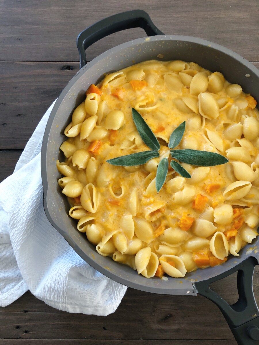 Stovetop Butternut Squash Mac and Cheese