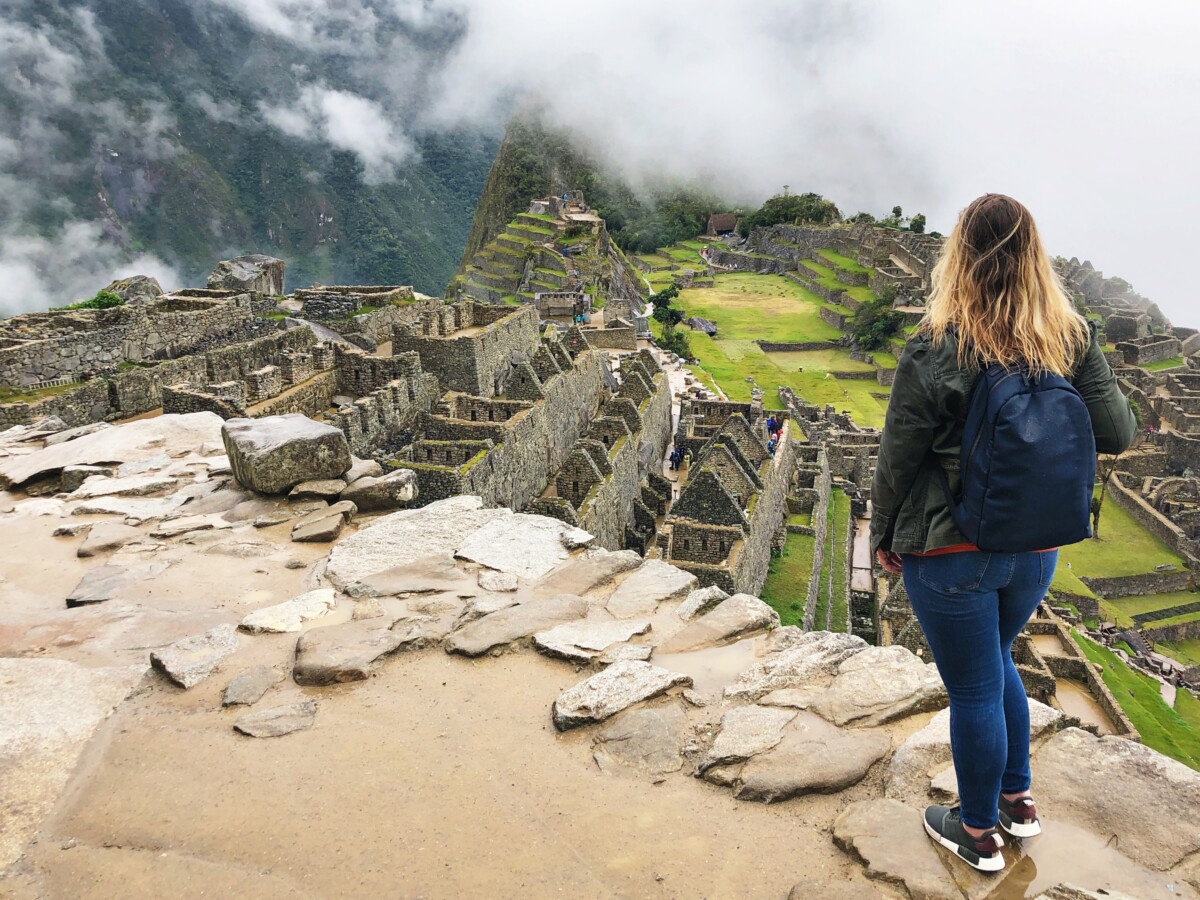 Standing on top of Machu Picchu Her Heartland Soul