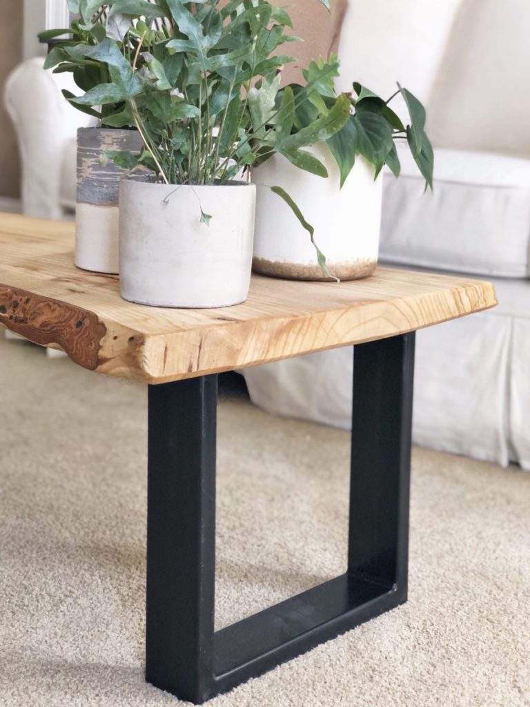 Urban Bark Coffee Table Living Room Makeover - Her Heartland Soul