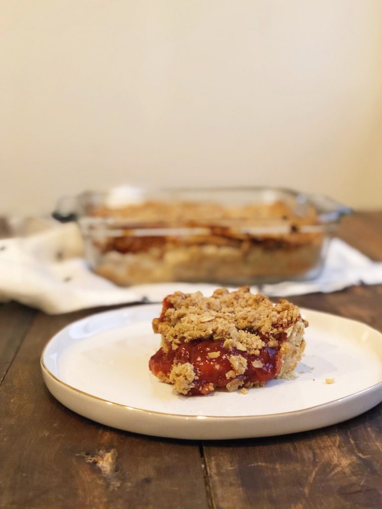 Strawberry Rhubarb Bars - Her Heartland Soul