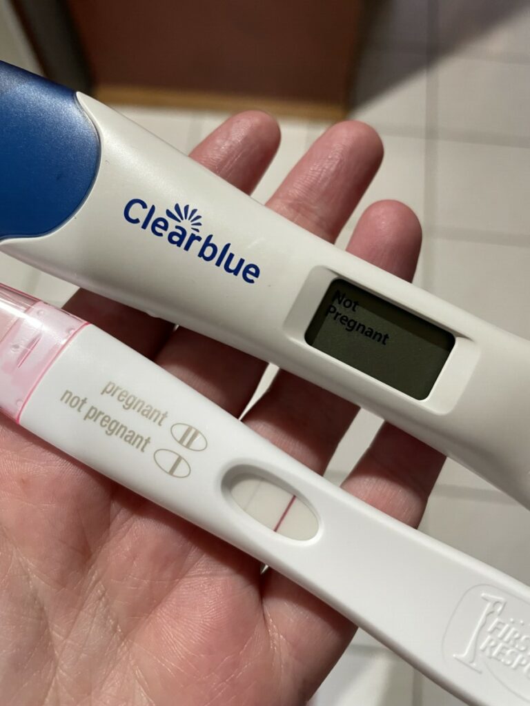 One positive one negative pregnancy test