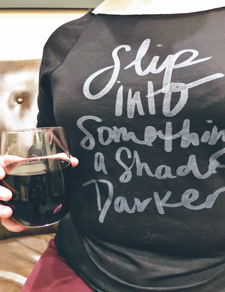 Slip into something a shade darker Fifty Shades Darker Galentine's Day Party Her Heartland Soul