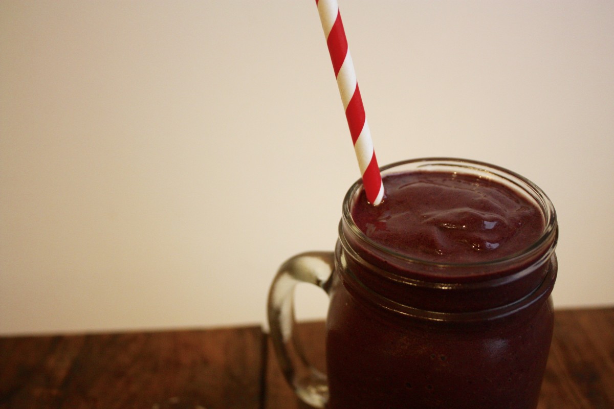 perfectly sweet acai protein smoothie her heartland soul