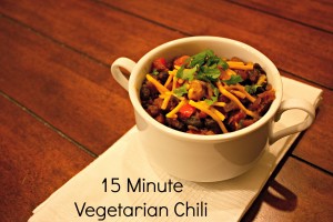 15 Minute Vegetarian Chili Recipe Her Heartland Soul