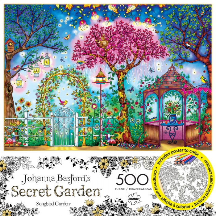 Johanna Basfords Secret Garden Songbird Garden Puzzle