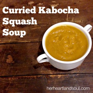 curried kabocha squash soup recipe Erin Fairchild Her Heartland Soul